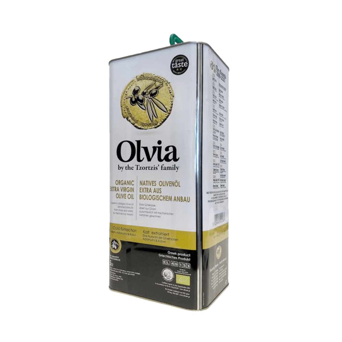 
                  
                    Olvia Extra Natives Bio-Olivenöl 5lt
                  
                